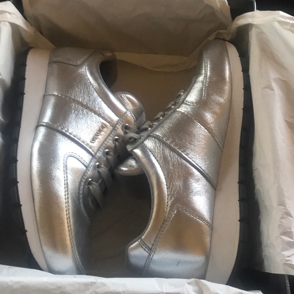Prada Silver Sneakers - Picture 6 of 6